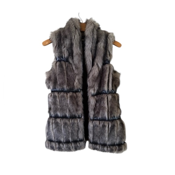 Buffalo David Bitton Jackets & Blazers - Buffalo David Bitton Faux Fur Black Vest